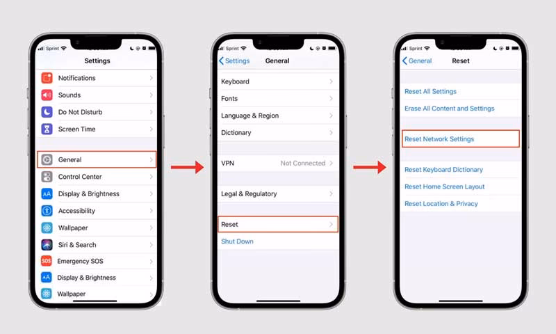 How do I Reset my iPhone settings?