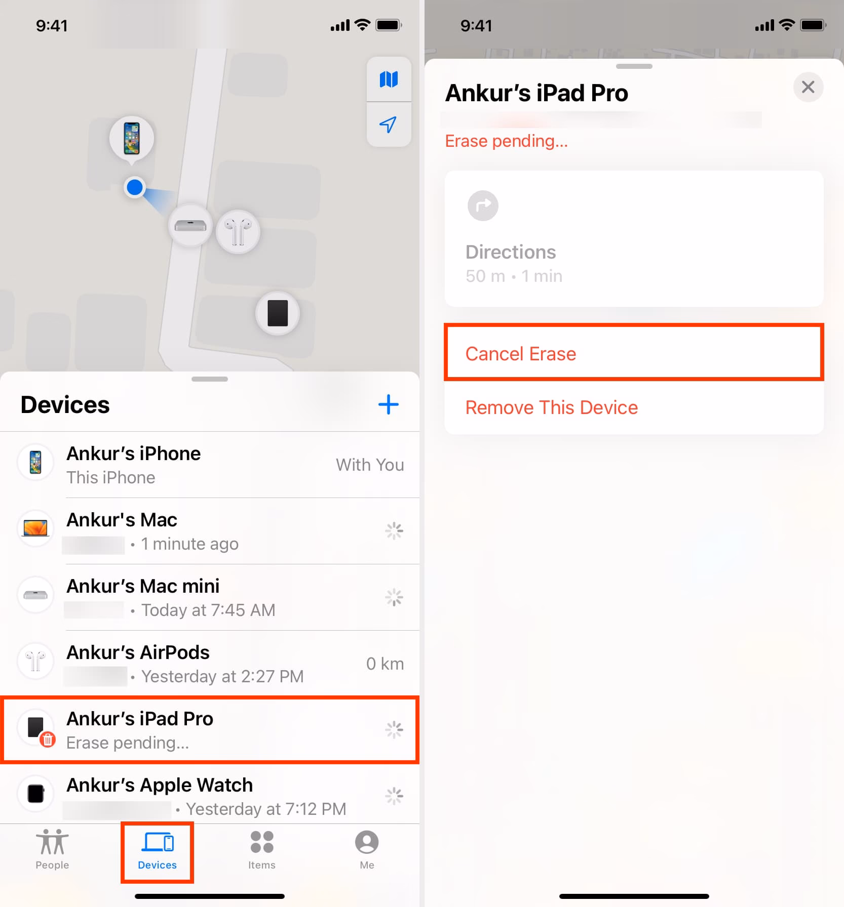How to fix 'erase pending' on an iPhone?