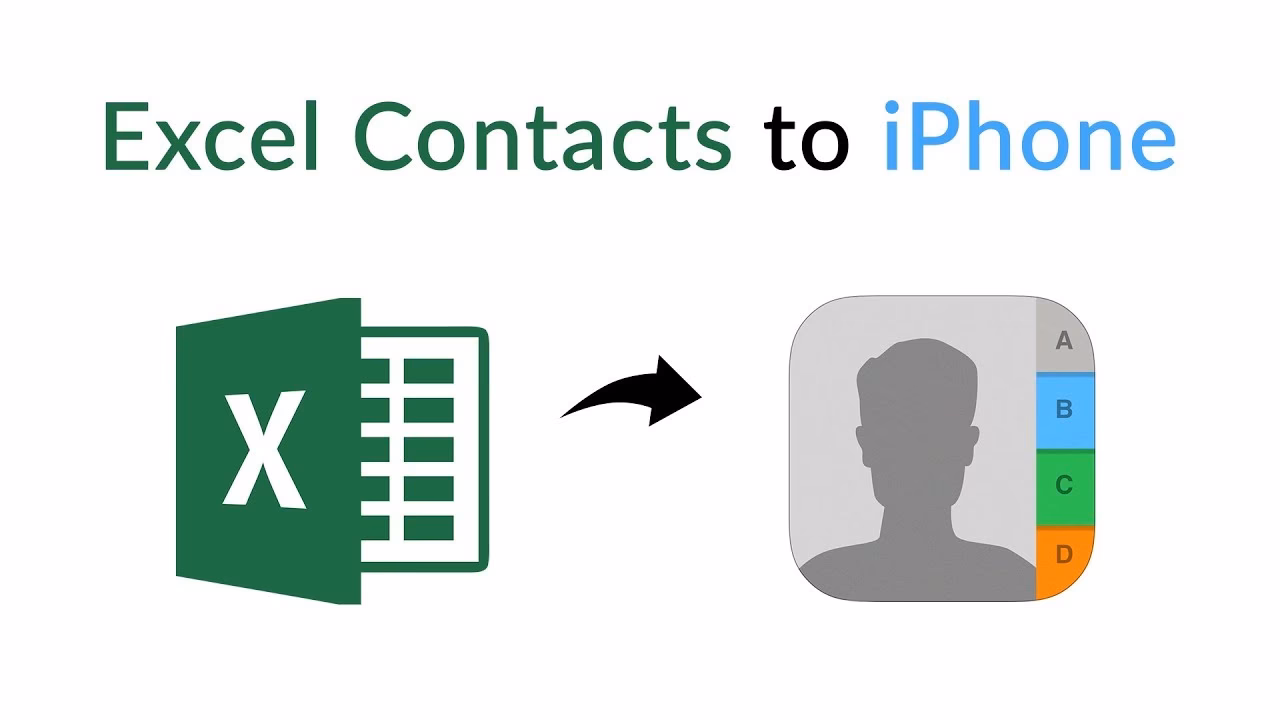 How to transfer Excel contacts to iPhone?