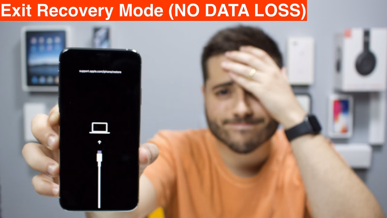 How do I exit recovery mode on my iPhone?