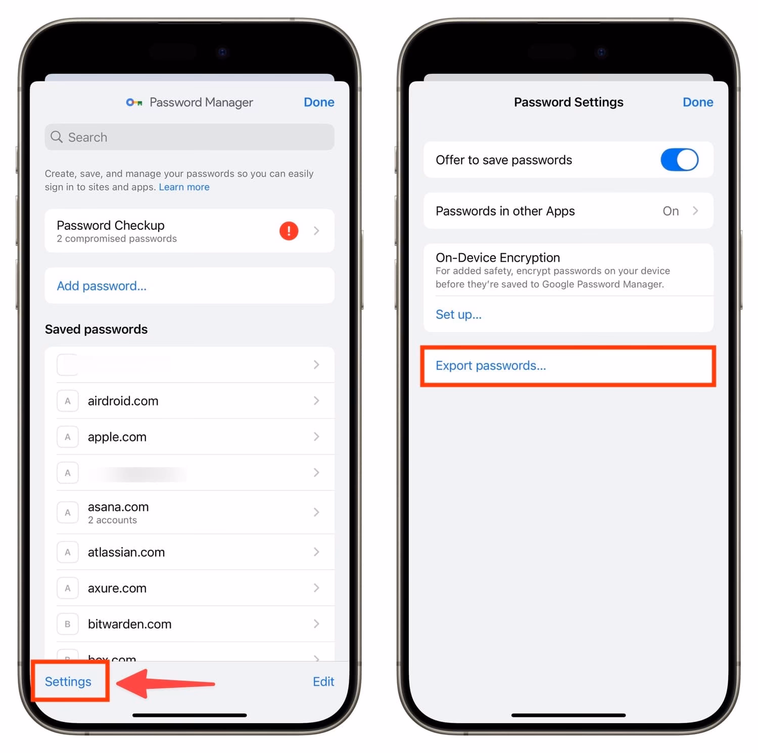 How to sync chrome passwords to iPhone & iPad?