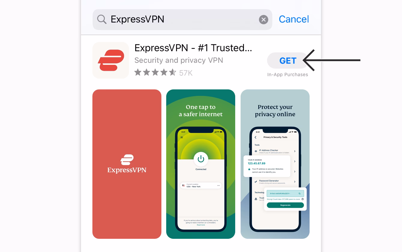 How do I use ExpressVPN on iOS?
