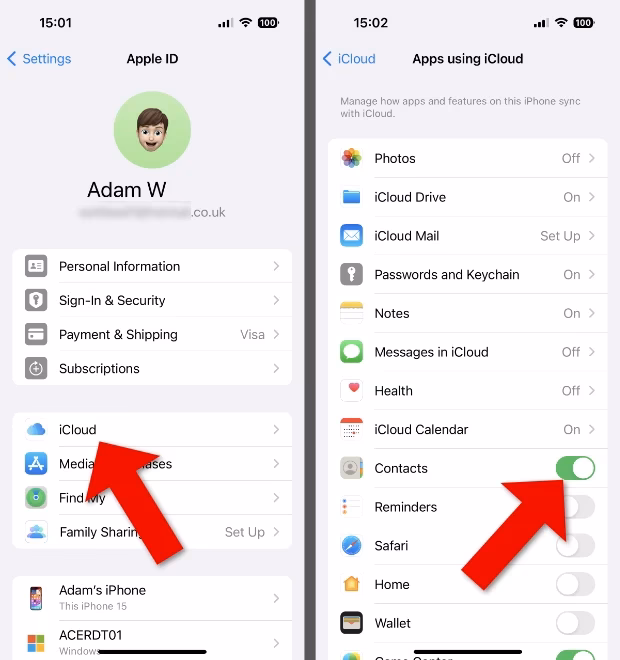 How to export iPhone contacts without iCloud?