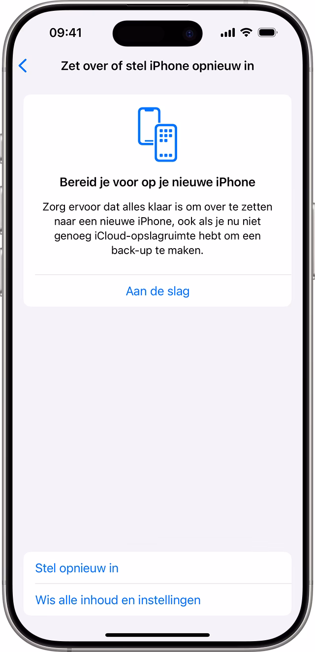 Hoe terugzetten de fabrieksinstellingen van je iPhone?