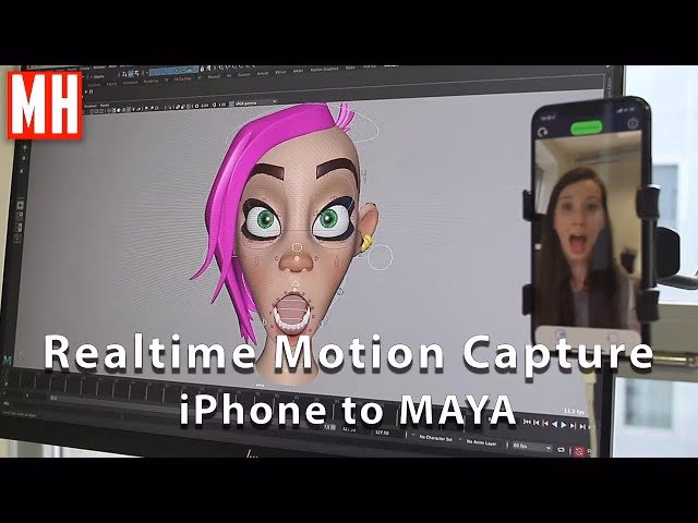 How does iPhone facial motion capture work with iClone Motion Live?