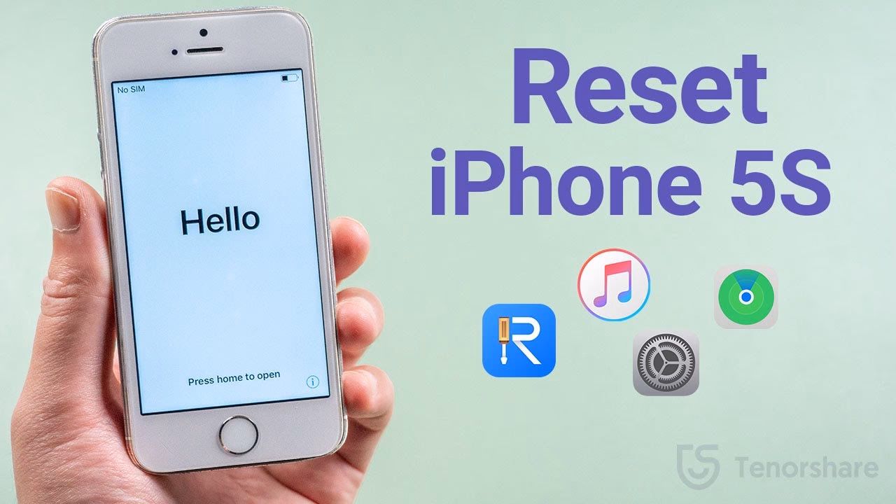 How to factory reset iPhone 5 without password?