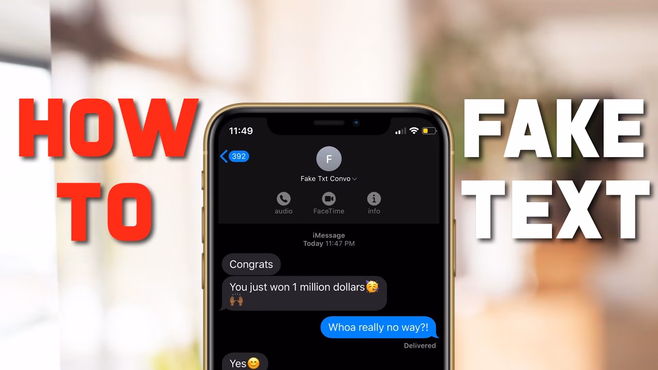 What is chatspoof's fake iPhone text message generator?
