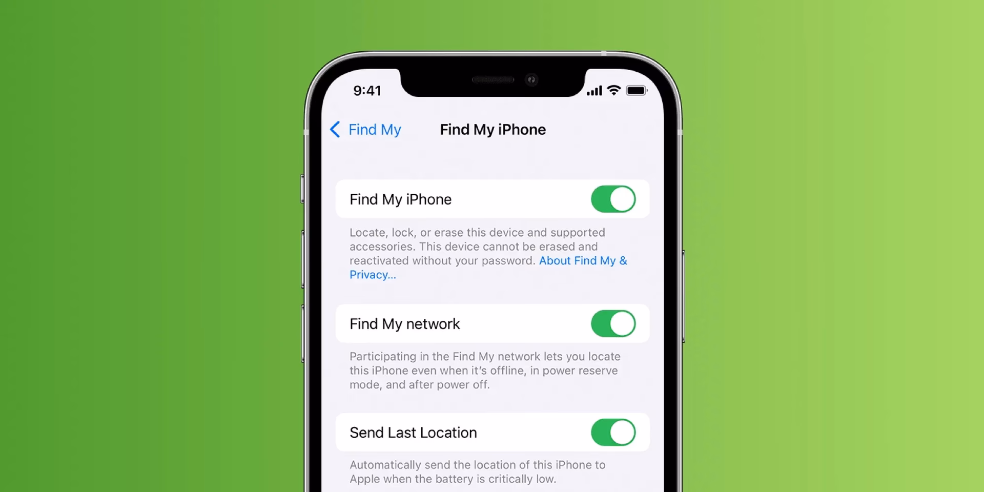 How do I Find my iPhone if it's lost or powered off?