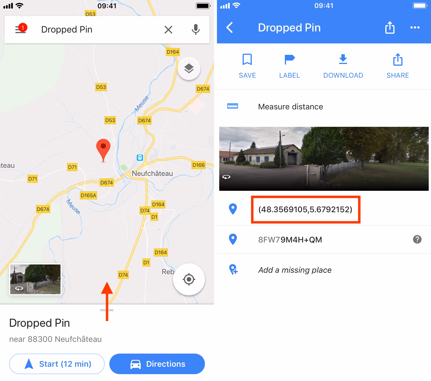 How to put coordinates on Google Maps?