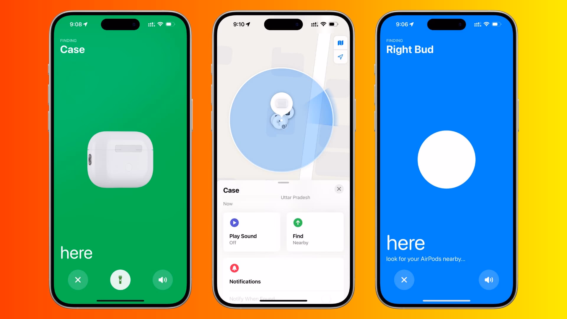How to add AirPods to find my iPhone?