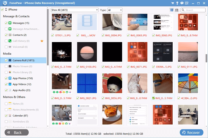 Can fonepaw recover lost files?