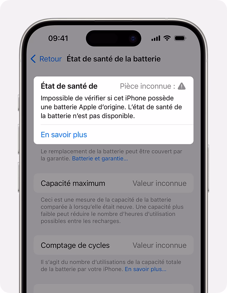 Quels sont les frais de service hors garantie de la batterie ?