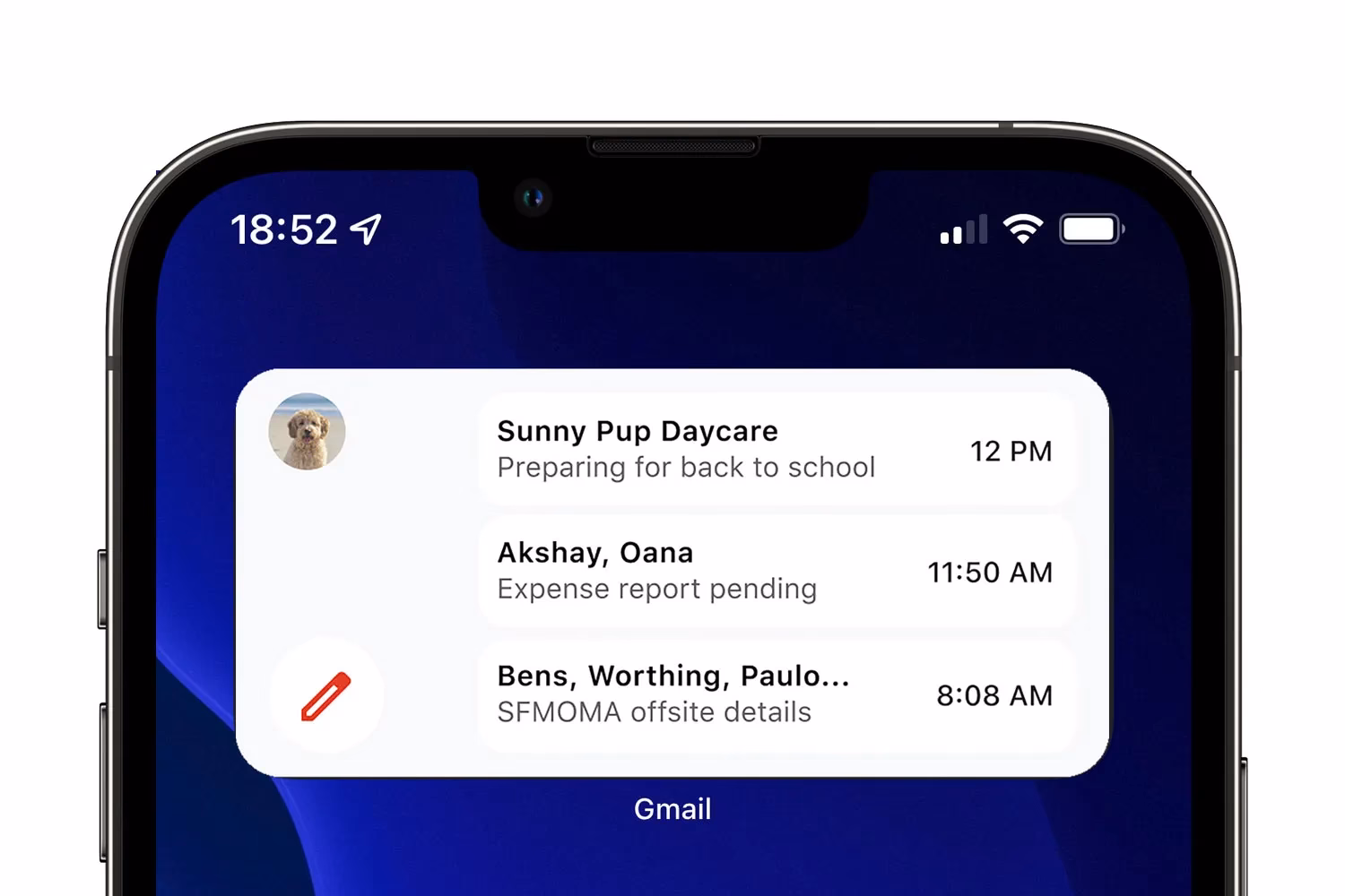 How do I add a Gmail icon to my iPhone?