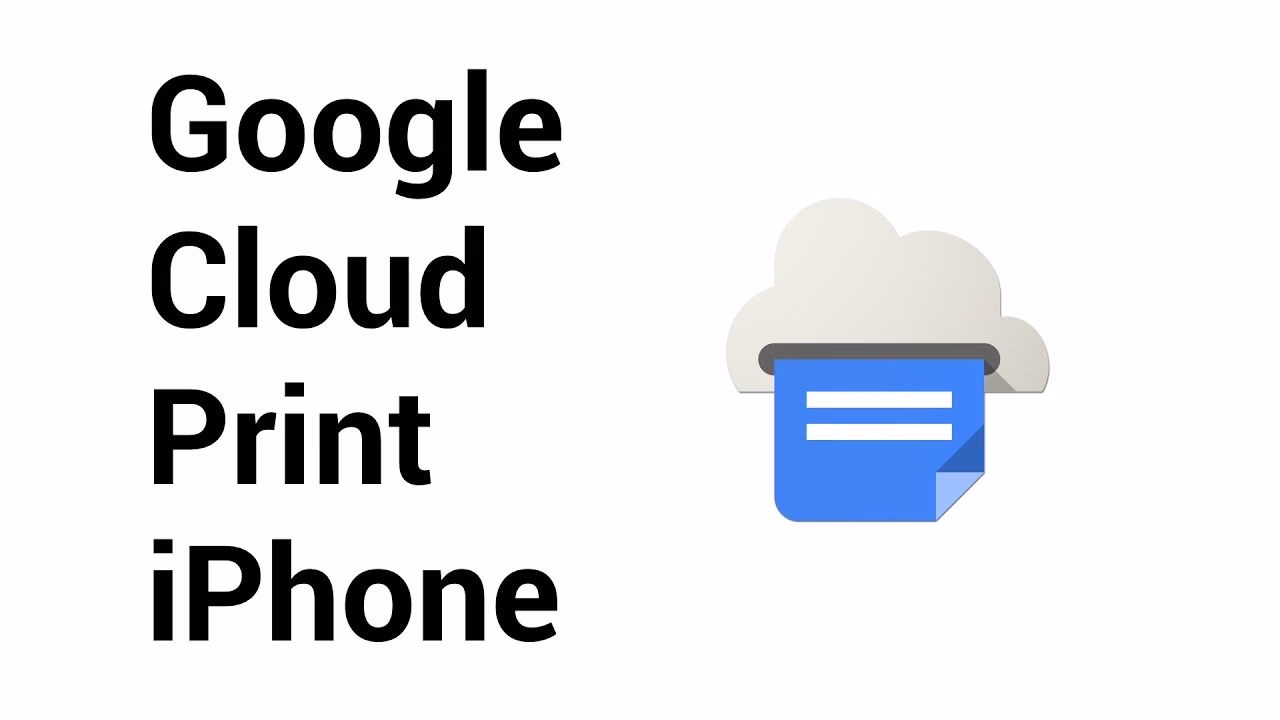 How to use Google Cloud Print on iPhone?