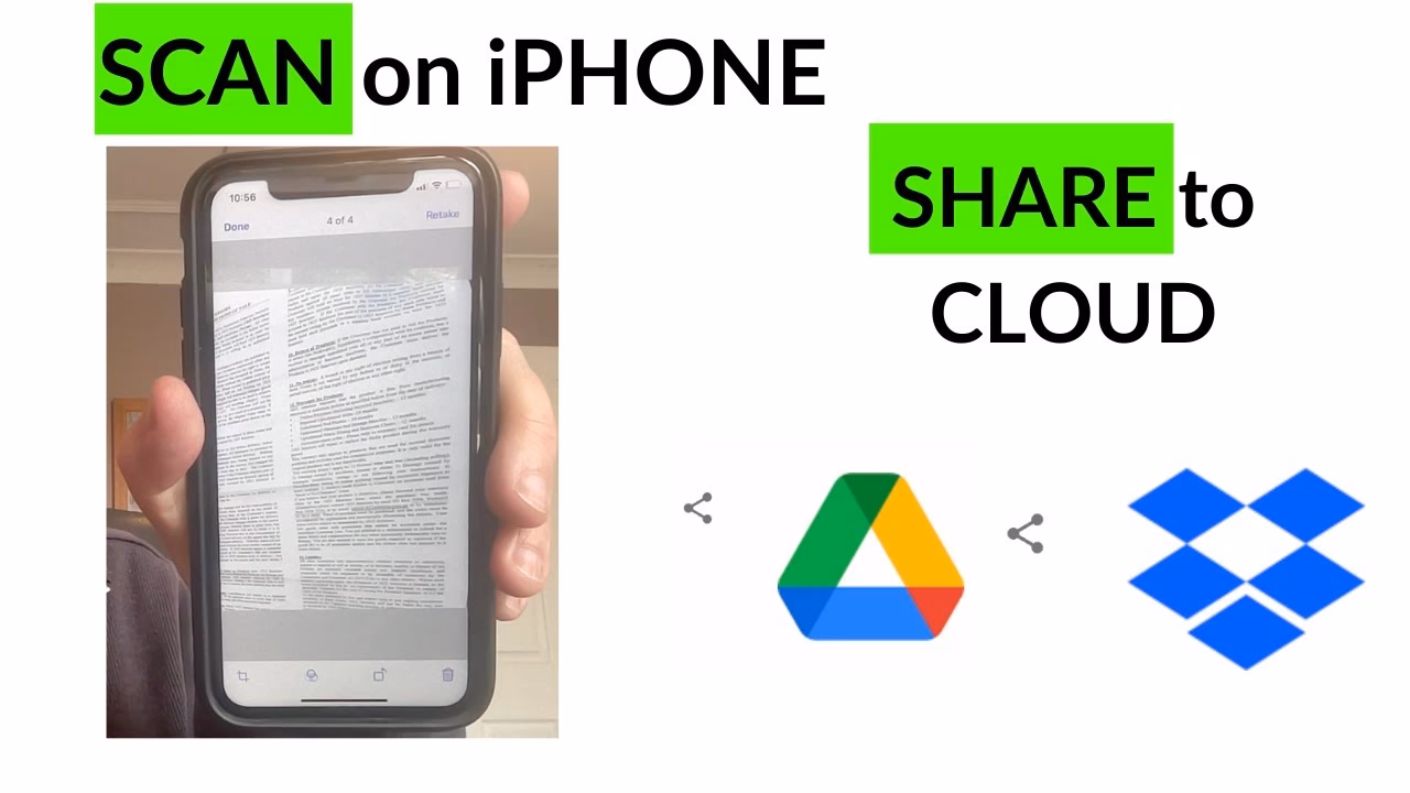 How do I scan and upload a document to drive?