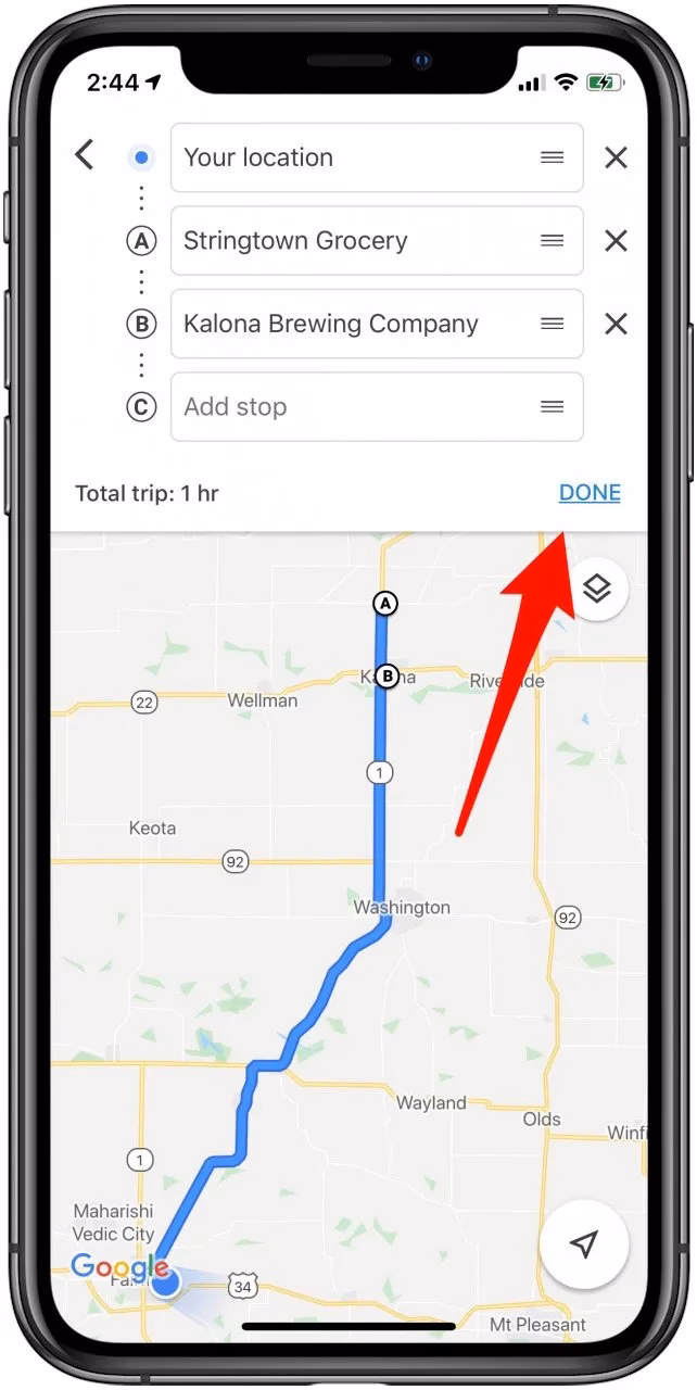 How do I send a place on Google Maps?