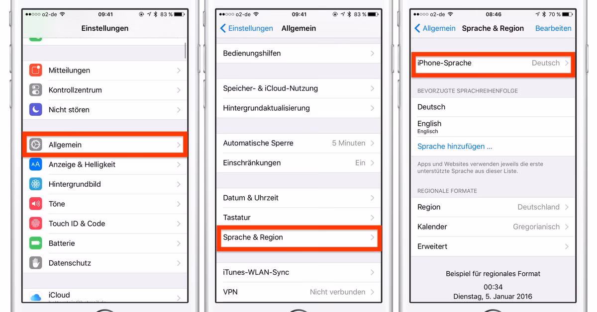 Wie ändere ich die Sprache von Instagram auf dem iPhone?