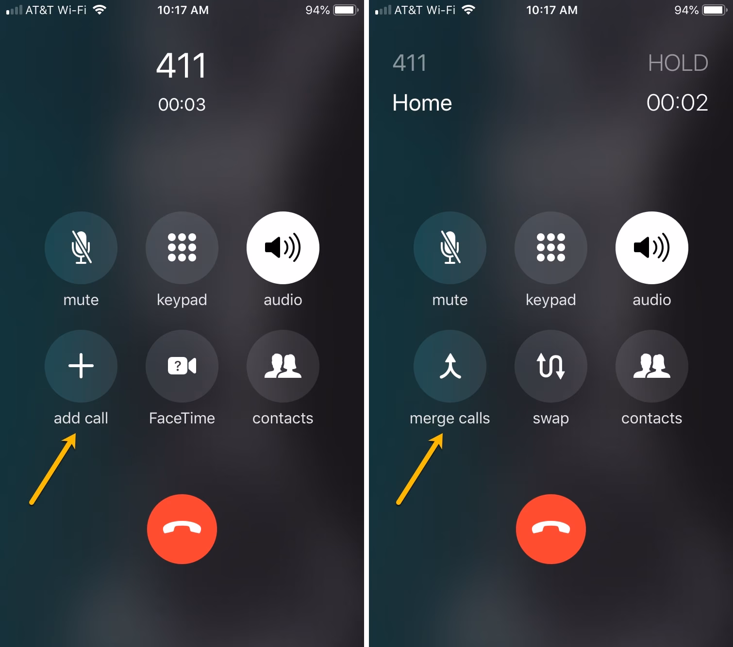 How to make a group call on iPhone?