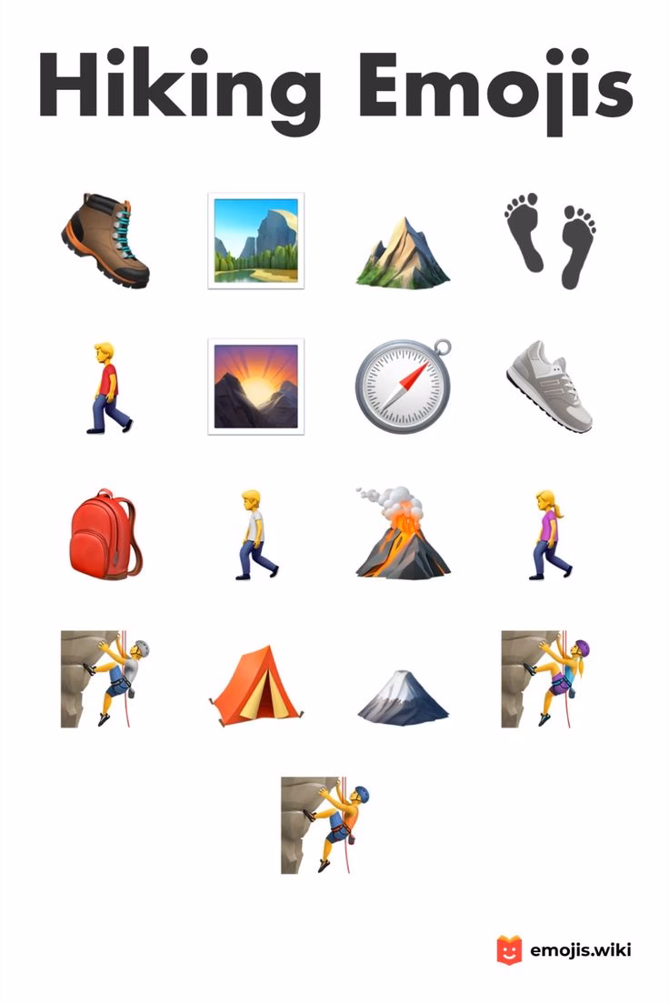 What is a hiking boot emoji?