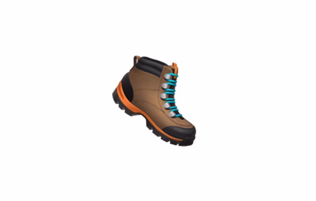 What is a hiking boot emoji?