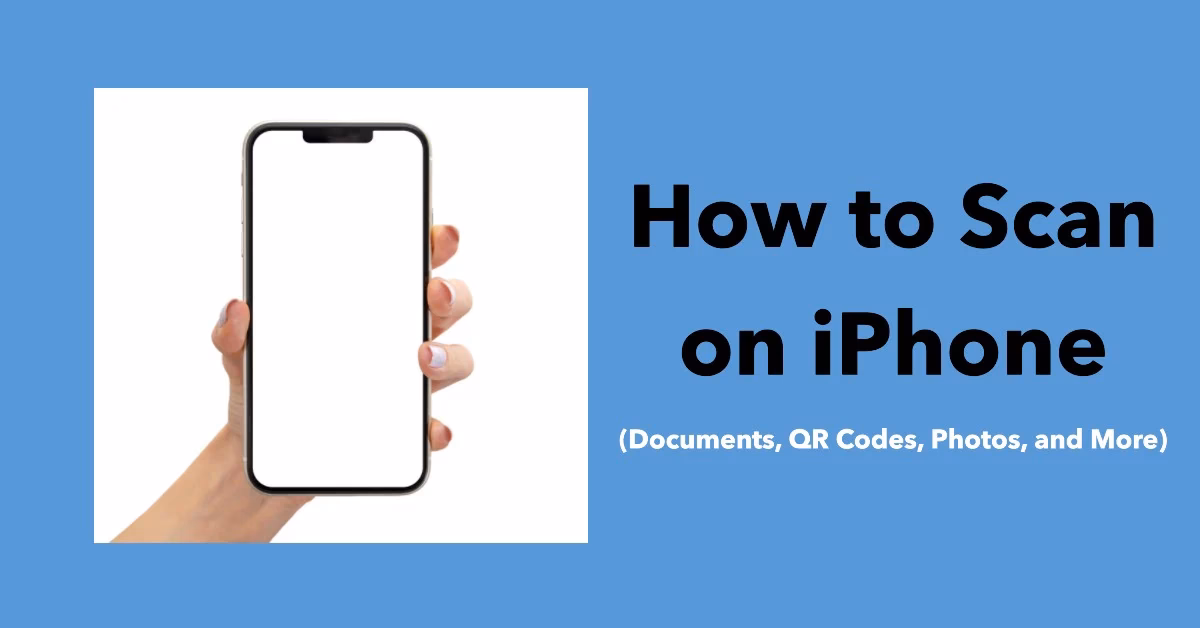 How to scan a picture on iPhone?