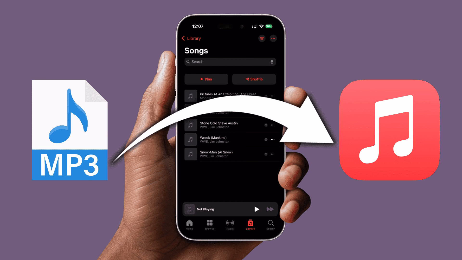 How do I download music from Apple Music?