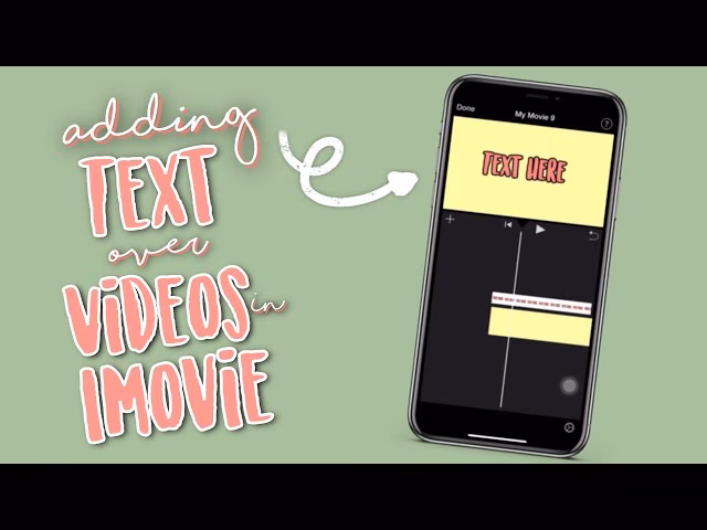 How to add words to a video on iPhone?