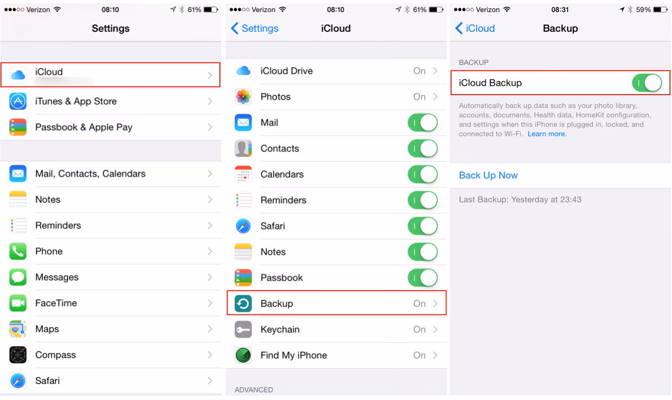 What is automatic iCloud backup?
