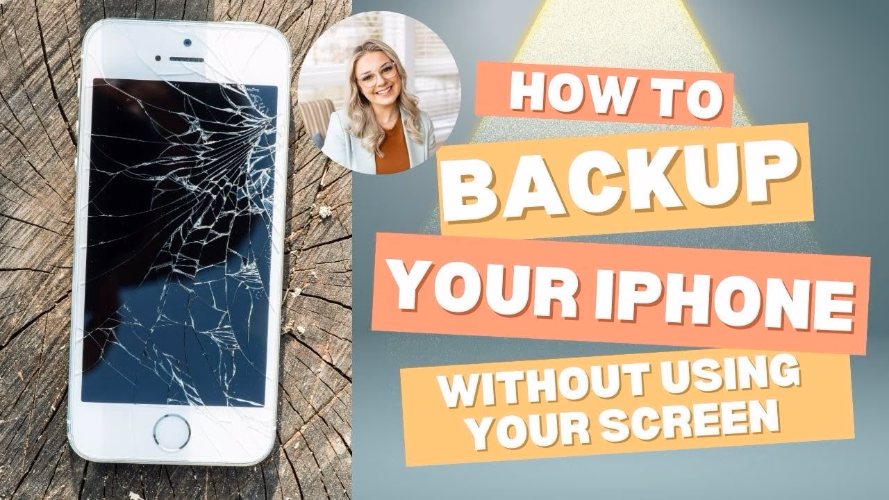 How to back up iPhone with broken screen & passcode?