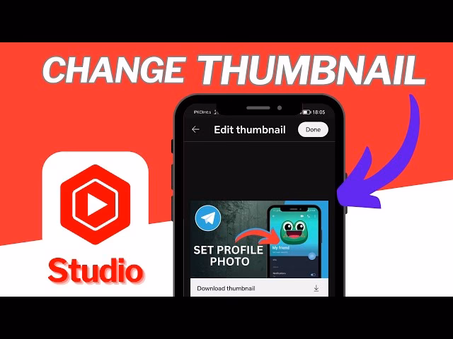 How to change YouTube thumbnail on iPhone?
