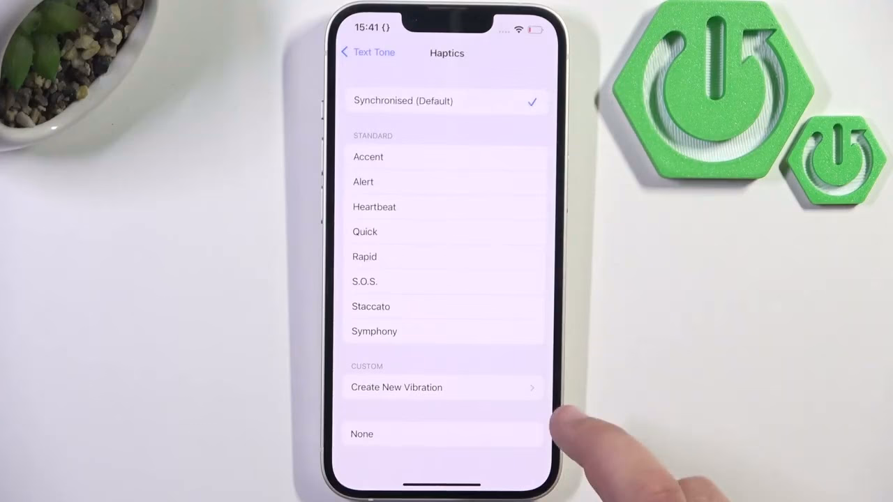 How do I Change my iPhone's vibration settings?