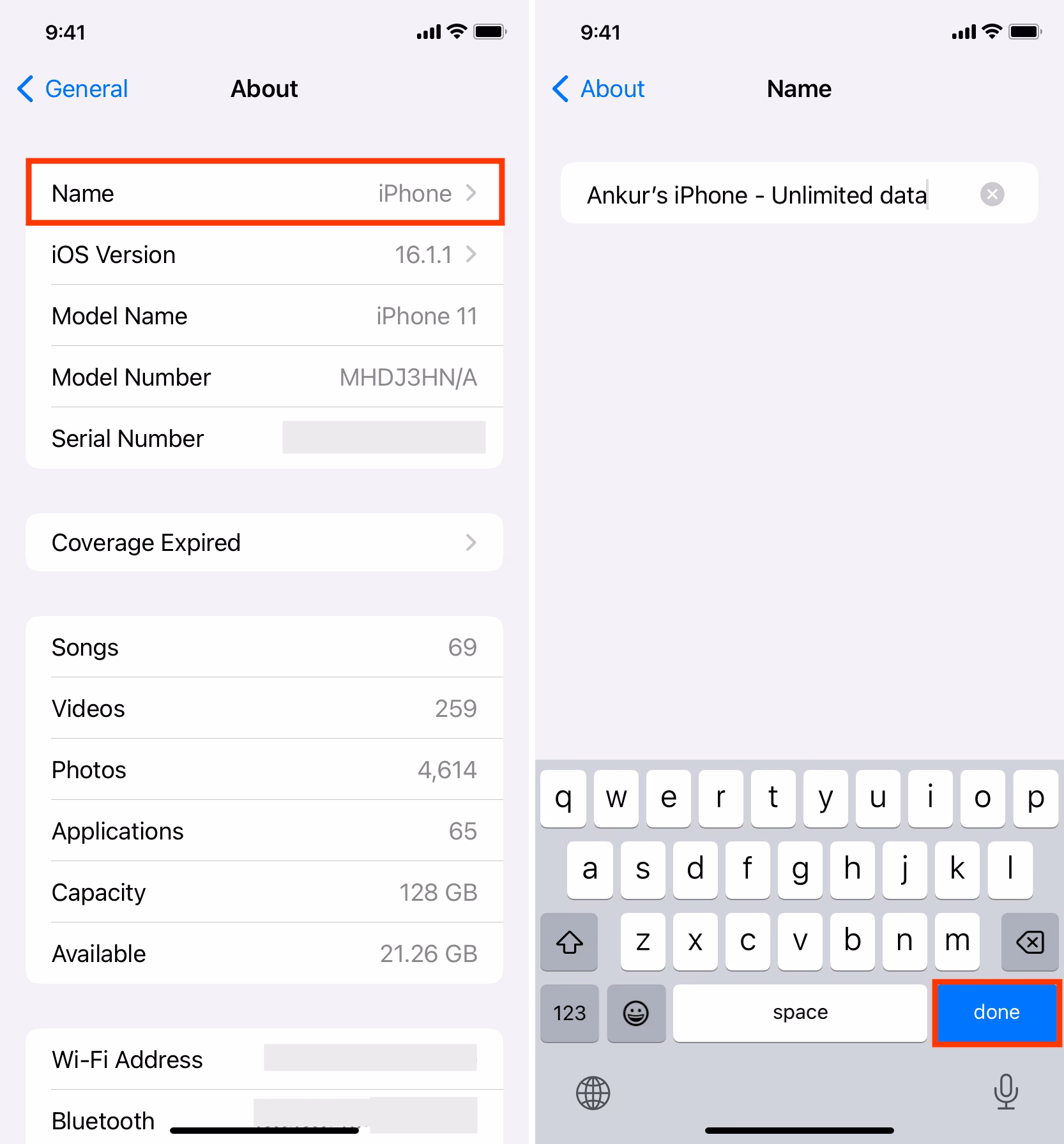 How to change WiFi SSID on iPhone?