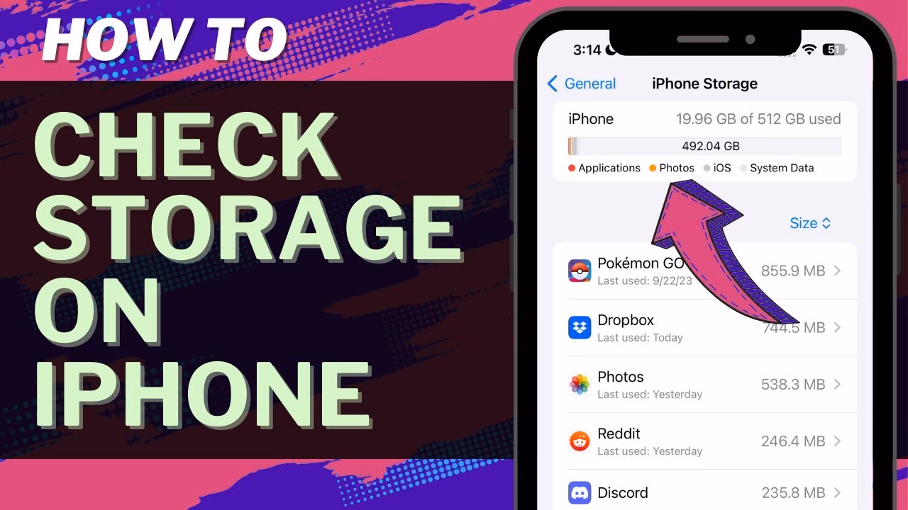 How to check iPhone storage capacity?