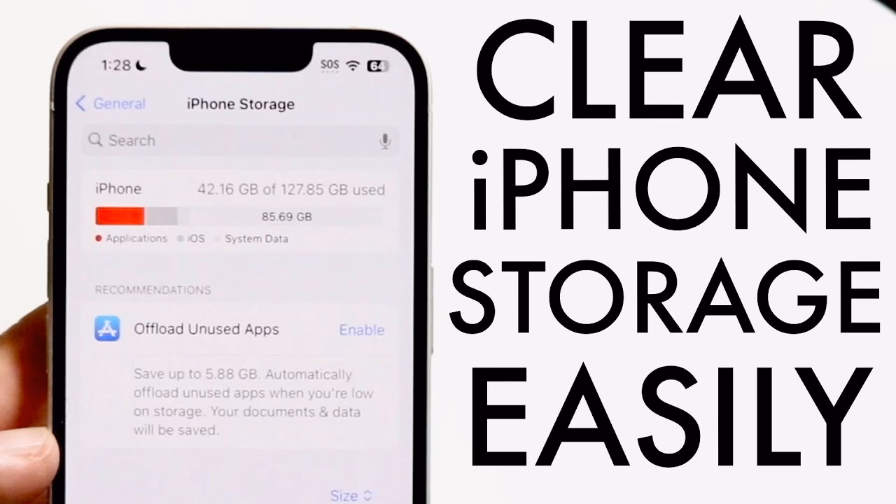 How much storage space does an iPhone have?