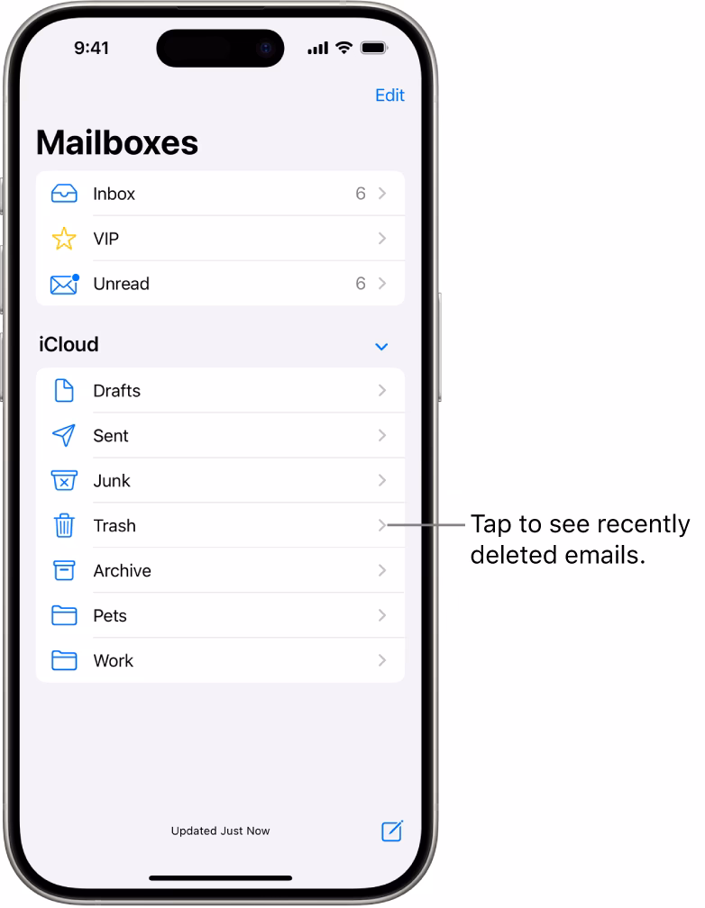 How to delete all messages in a folder in iOS Mail?