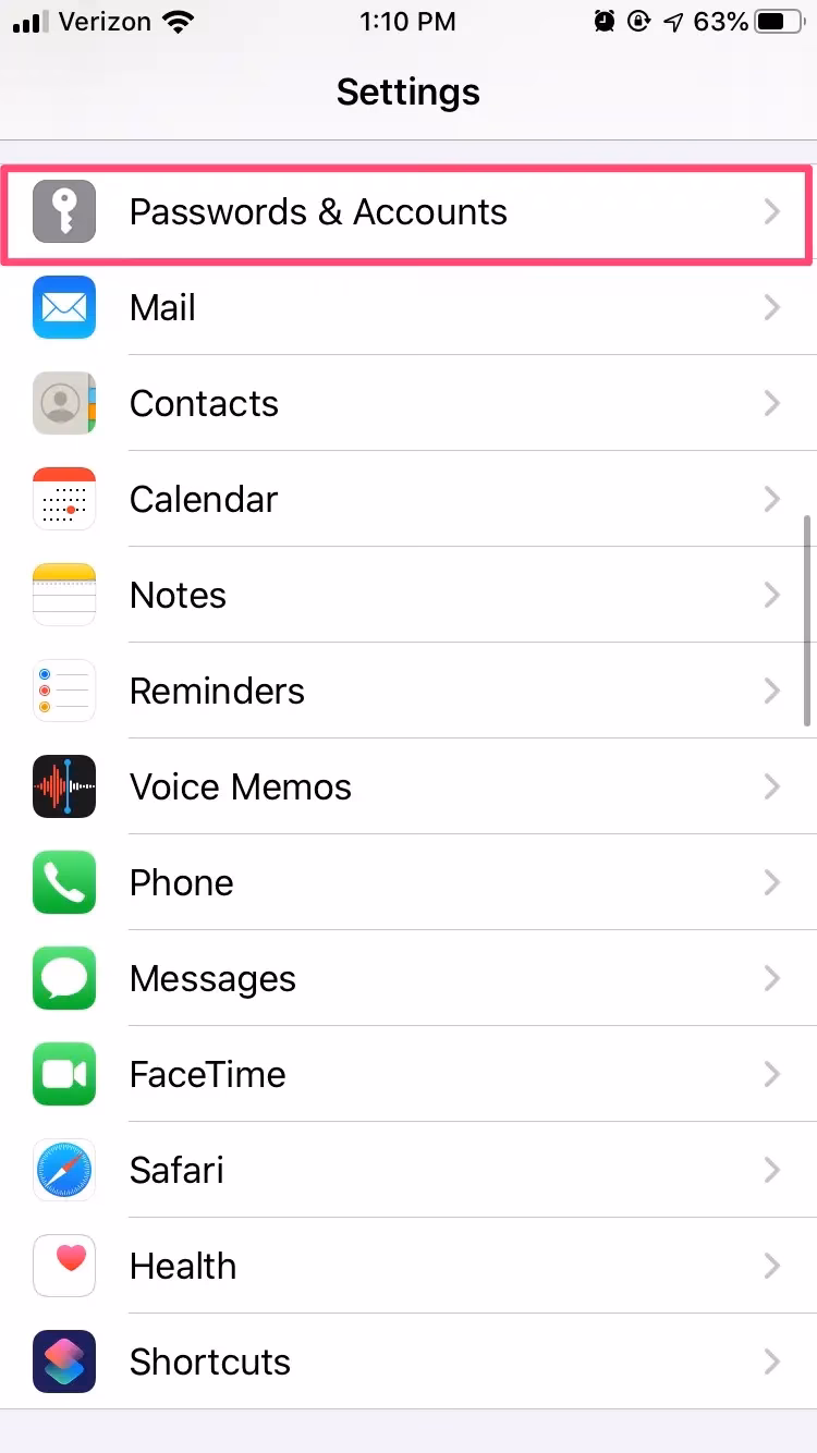 How do I clean my email inbox on my iPhone?