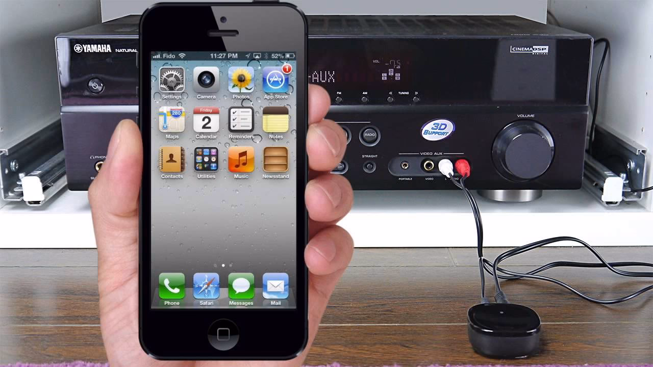 How to connect iPhone to amplifier?