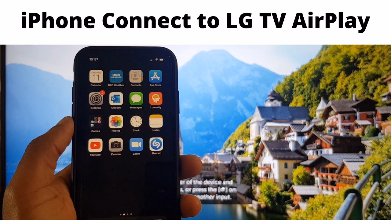 How do I connect my iPhone to my Smart TV wirelessly?