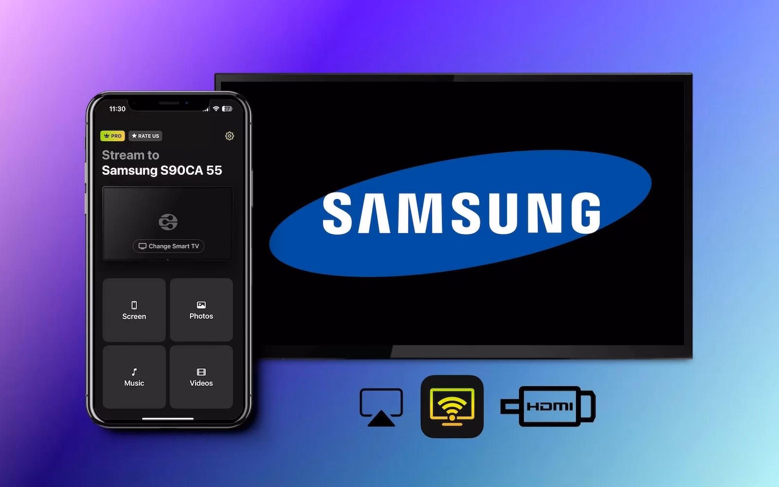 How to mirror iPhone to Samsung TV?