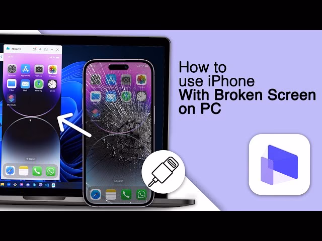 How to connect an iPhone with a broken screen to a computer?