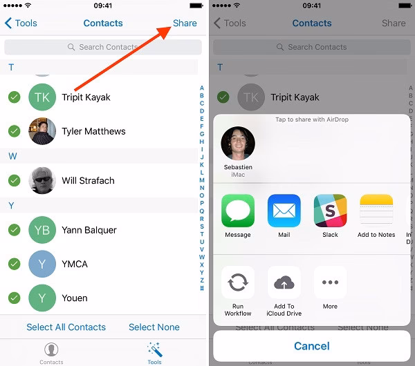 How to transfer contacts from iPhone to computer with iCloud?