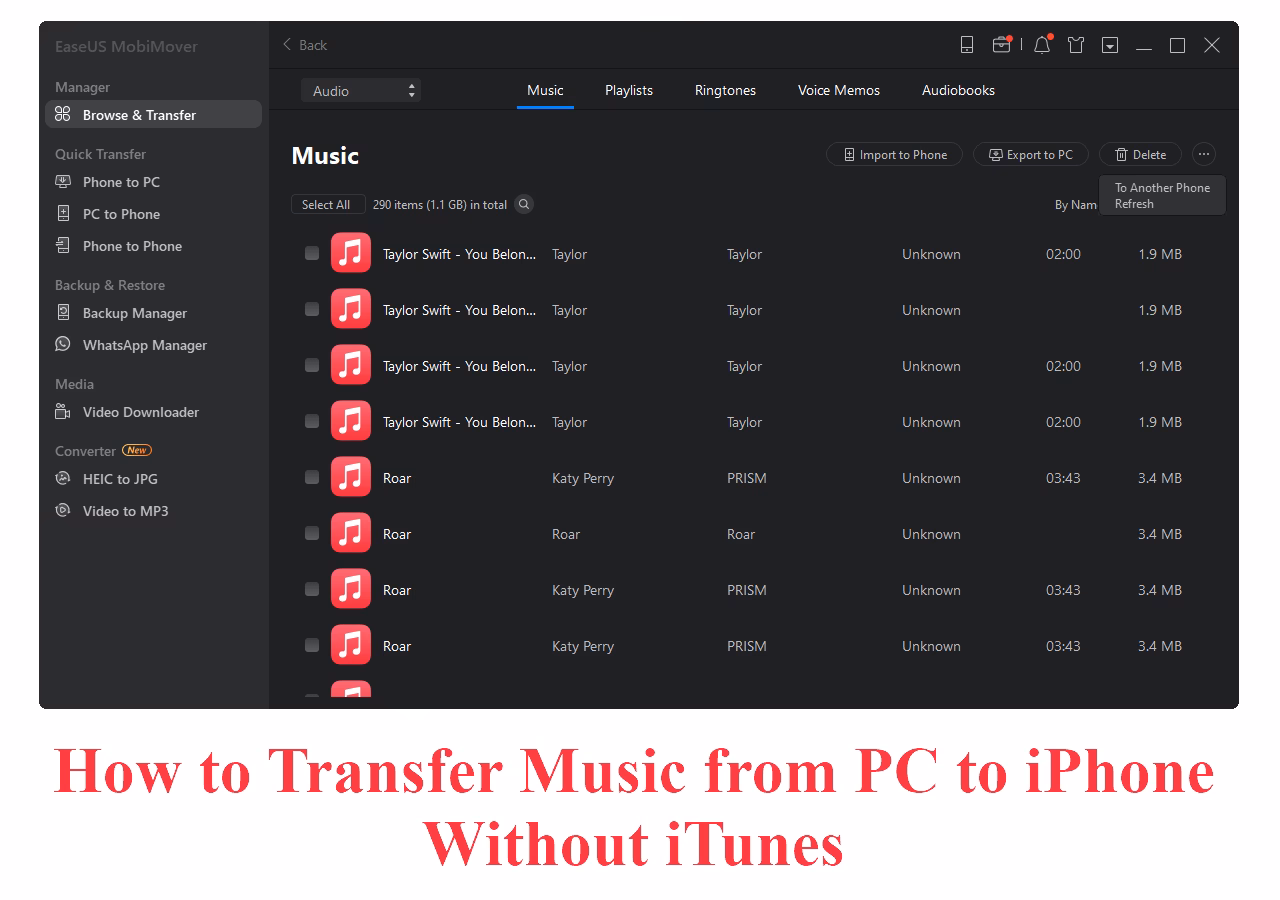 How to transfer music from Mac to iPhone wirelessly?