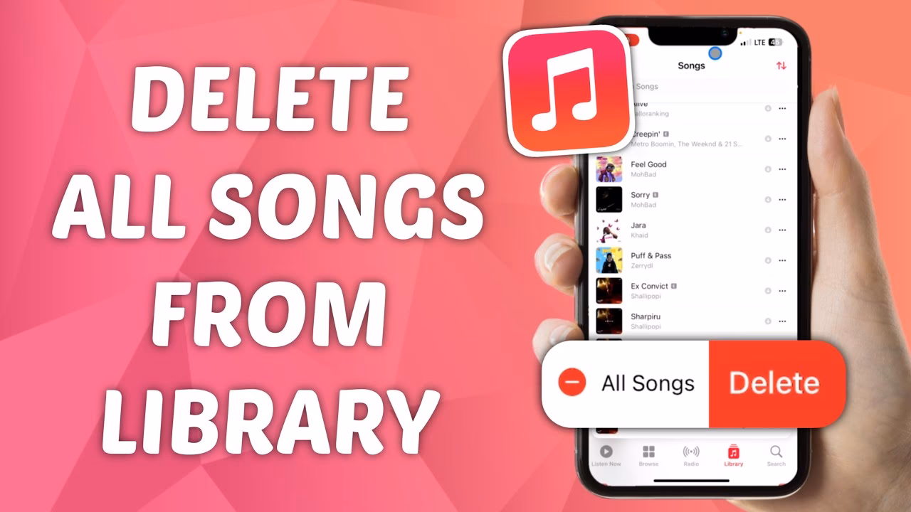 How to delete music on iPhone?