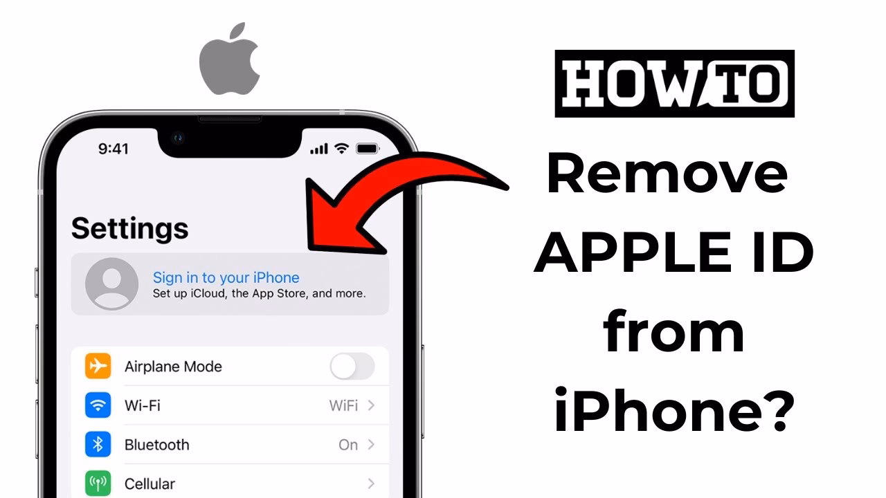 How to remove old Apple ID from iPhone without computer?