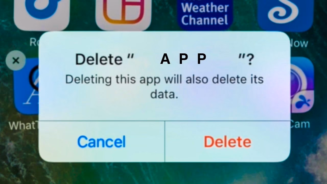 How to delete apps on iPhone 7?
