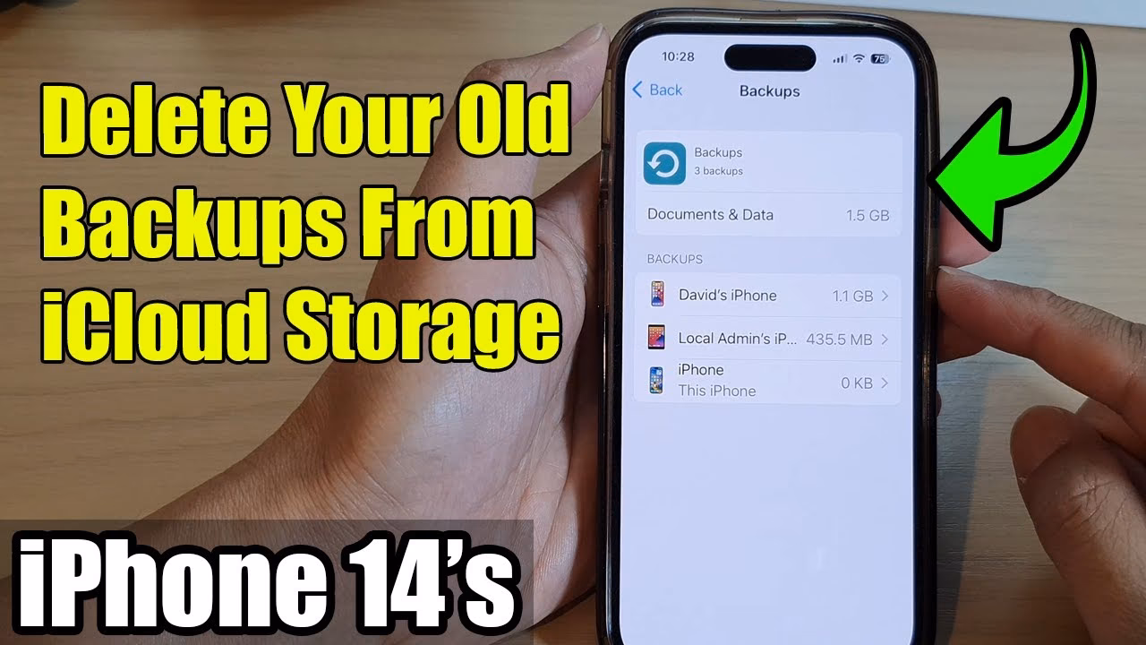 How to delete old iCloud backups on iPhone?