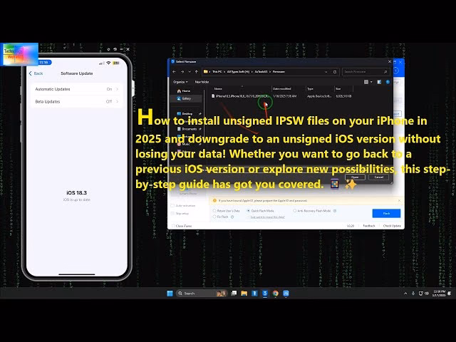 How to downgrade iPhone to unsigned IPSW Without SHSH blobs?