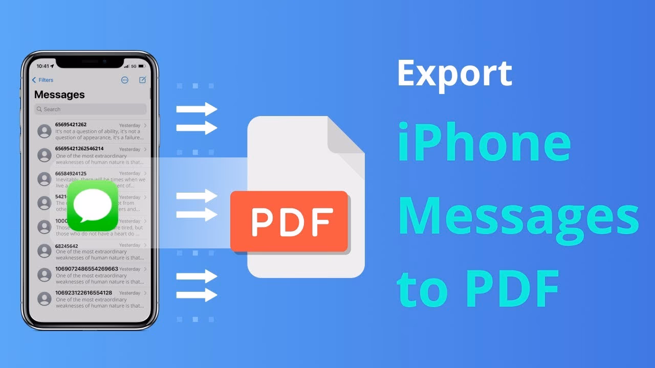 How to save iPhone SMS messages to PC?