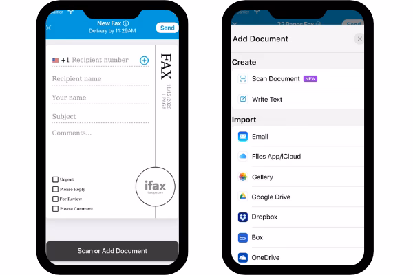 How to use mobile fax?