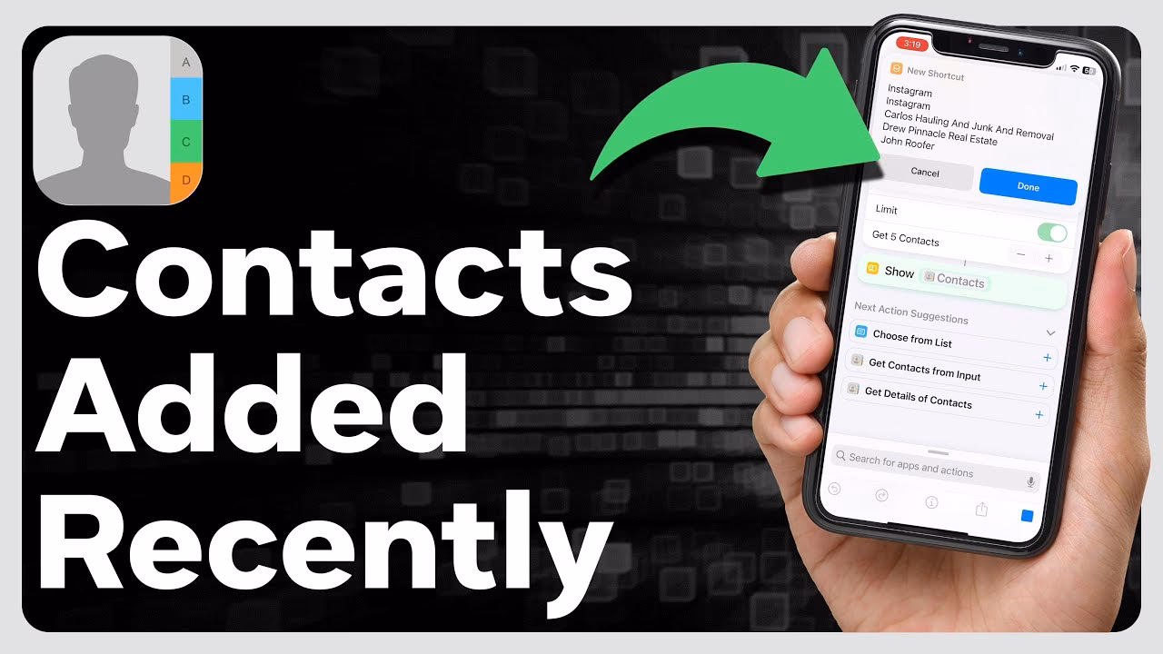 How to find out if a contact has been added to iPhone?